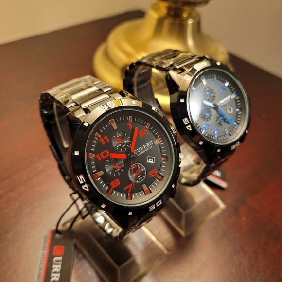 Two Brand New Men's Curren Chronometer Watch - Picture 2 of 6